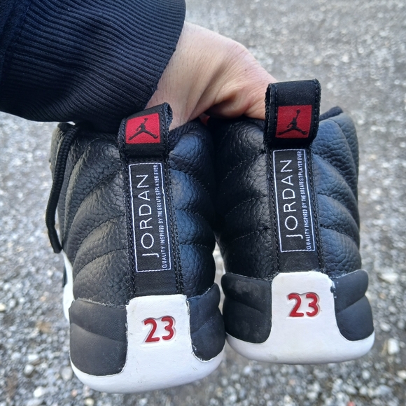 Jordan 12 Retro Playoffs Basketball/Streetwear Shoes Size 2 Youth - Picture 12 of 13